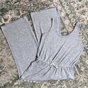 Lou Grey+ LOFT Heather Gray Sleeveless Jumpsuit With Pockets
